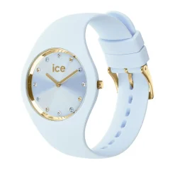 ICE WATCH Montre Cosmos Beige cadran doré fond bleu sky bracelet silicone bleu sky New