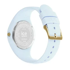 ICE WATCH Montre Cosmos Beige cadran doré fond bleu sky bracelet silicone bleu sky New