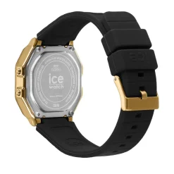 ICE WATCH Montre Digit Retro cadran doré bracelet silicone noir Hot