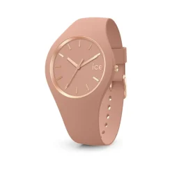 ICE WATCH Montre Glam Brushed Rose cadran rose fond rose bracelet silicone rose Sale