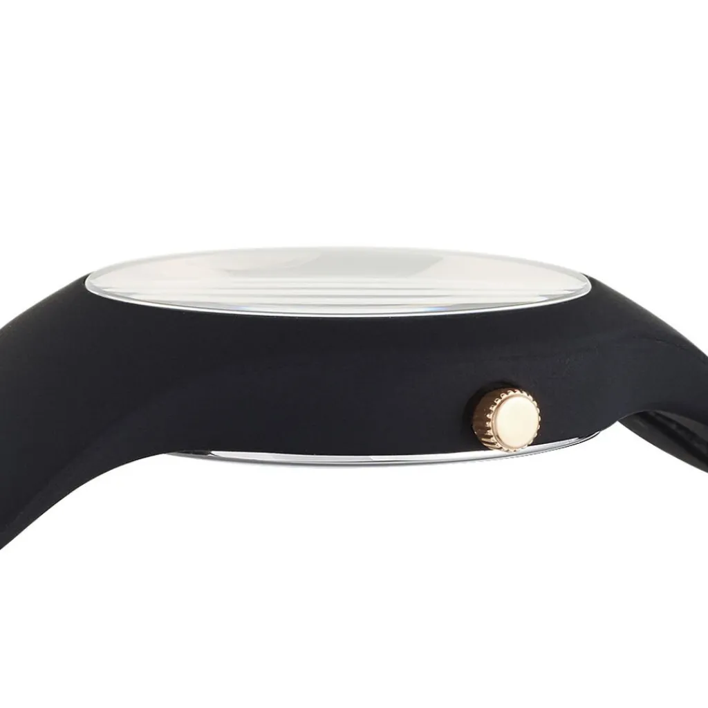 ICE WATCH Montre Glam Noir cadran noir fond noir bracelet silicone noire Hot