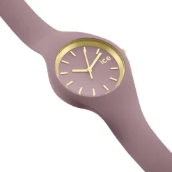 ICE WATCH Montre Ice Glam Brushed Rose cadran rose fond rose bracelet silicone rose
