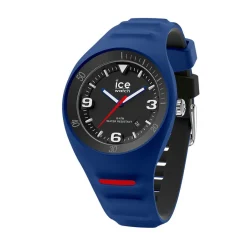 ICE WATCH Montre Pierre Leclercq Bleu cadran bleu fond noir bracelet silicone bleu Outlet