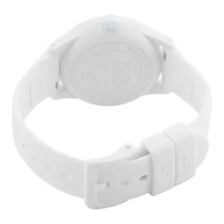 ICE WATCH Montre Solar Power Multicolore cadran blanc fond multicolore bracelet silicone blanc