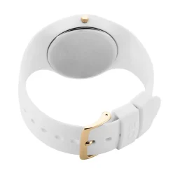 ICE WATCH Montre Sunset Multicolore cadran blanc fond multicolore bracelet silicone blanc Sale