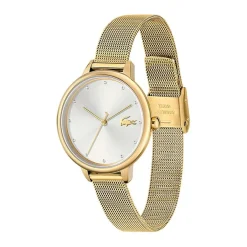LACOSTE Montre Cannes Argente cadran dore fond argenté bracelet acier doré Clearance