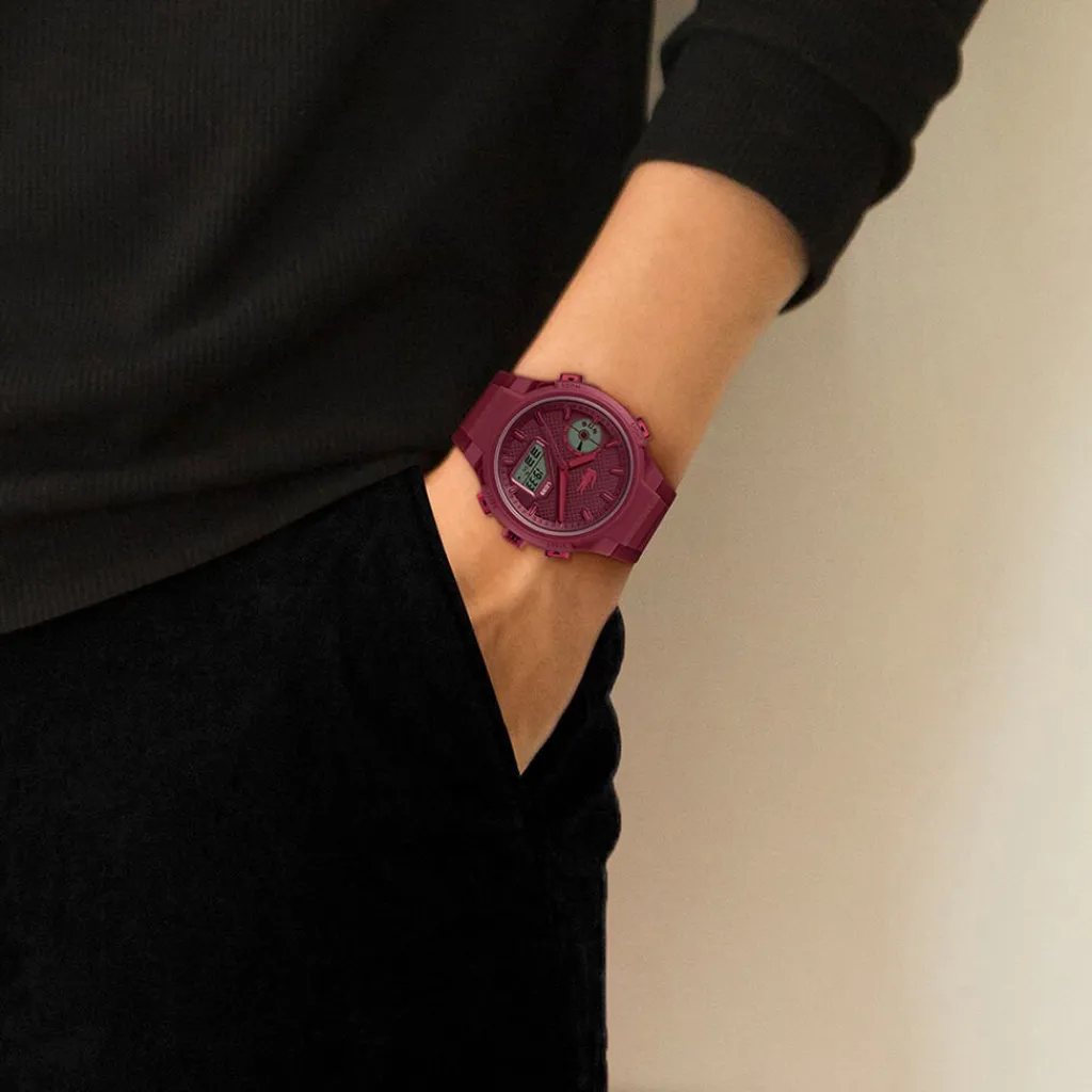 LACOSTE Montre Lc33 Bordeaux Discount