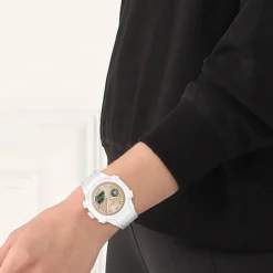 LACOSTE Montre Lc33 Crème cadran blanc fond crème bracelet silicone blanc Clearance