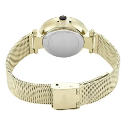 LACOSTE Montre Orba Noir cadran doré fond noir bracelet acier doré Hot