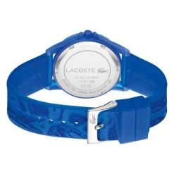 LACOSTE Montre Rider Bleu cadran bleu fond bleu bracelet silicone bleu Hot