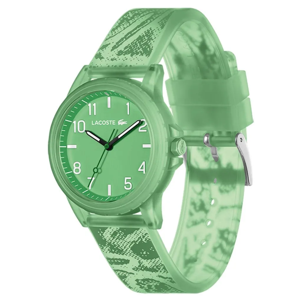 LACOSTE Montre Rider Vert cadran vert fond vert bracelet silicone vert Discount