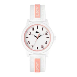 LACOSTE Montre Teen/rider Blanc cadran blanc fond blanc bracelet silicone blanc Clearance