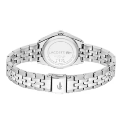 LACOSTE Montre Tuilerie Argenté cadran argenté fond argenté bracelet acier argenté