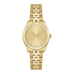 LACOSTE Montre Tuilerie Doré cadran doré fond doré bracelet acier doré Hot