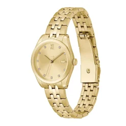 LACOSTE Montre Tuilerie Doré cadran doré fond doré bracelet acier doré Hot