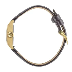 LIP Montre Churchill C18 Argenté cadran doré fond argenté bracelet cuir de vache marron Best