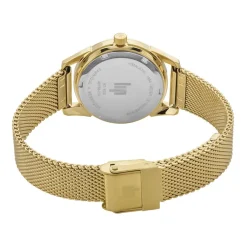 LIP Montre Himalaya 29 C艙ur Battant Blanc cadran doré fond blanc bracelet acier doré Outlet