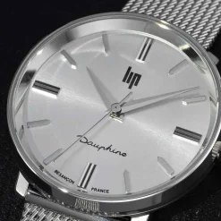 LIP Montre Himalaya Dauphine 29 Argenté cadran argenté fond argenté bracelet acier argenté