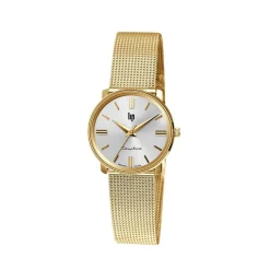 LIP Montre Himalaya Dauphine 29 Doré cadran argenté fond argenté bracelet acier doré Best