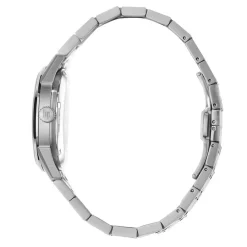 LIP Montre Himalaya Sablier 40 Bleu cadran argenté fond bleu bracelet acier argenté Hot