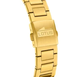 LOTUS Montre Excellent Argenté cadran doré fond argenté bracelet acier doré Clearance