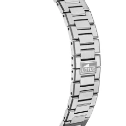 LOTUS Montre Excellent Bleu cadran argenté fond bleu bracelet acier argenté New