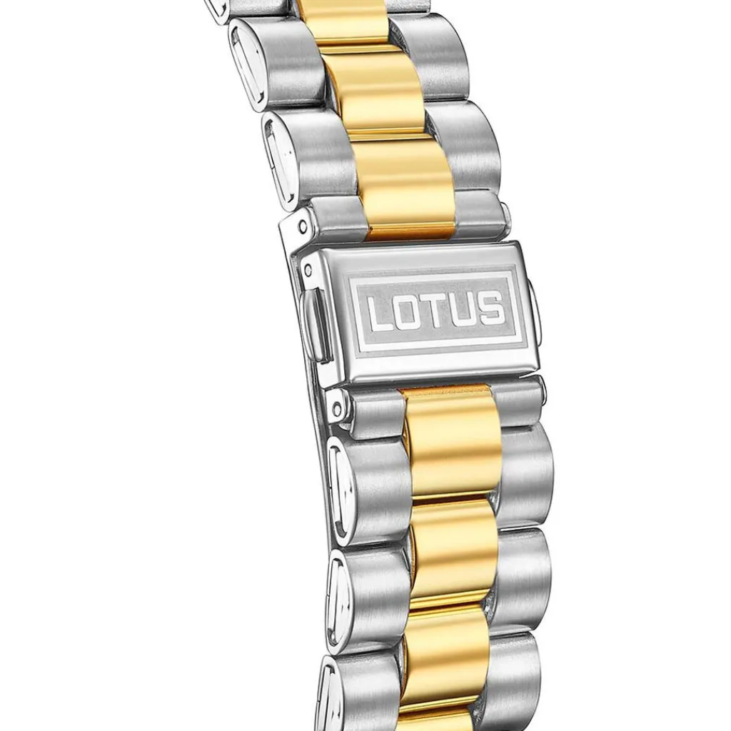 LOTUS Montre Freedom Collection Nacre Blanche cadran bicolore fond nacre blanche bracelet acier bicolore Outlet