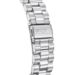 LOTUS Montre Freedom Collection Noir cadran argenté fond noir bracelet acier argenté Best