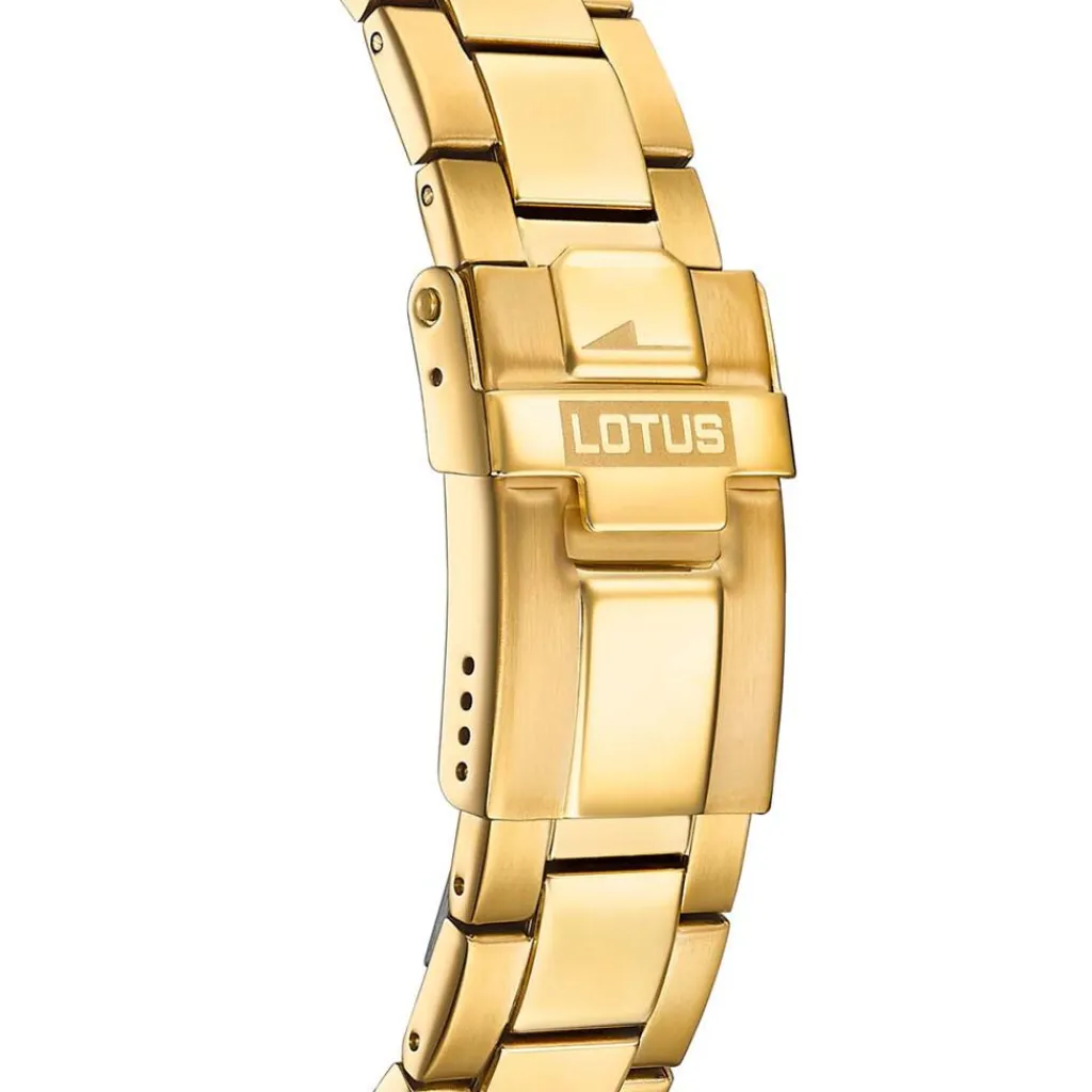 LOTUS Montre Freedom Collection Bleu cadran doré fond bleu bracelet acier doré Online