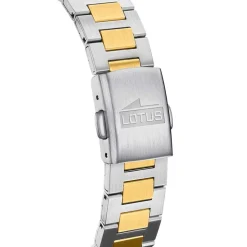 LOTUS Montre Freedom Collection Nacre cadran argenté fond nacre bracelet acier bicolore New