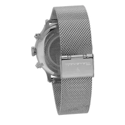 MASERATI Montre Epoca Bleu cadran argenté fond bleu bracelet acier argenté Hot