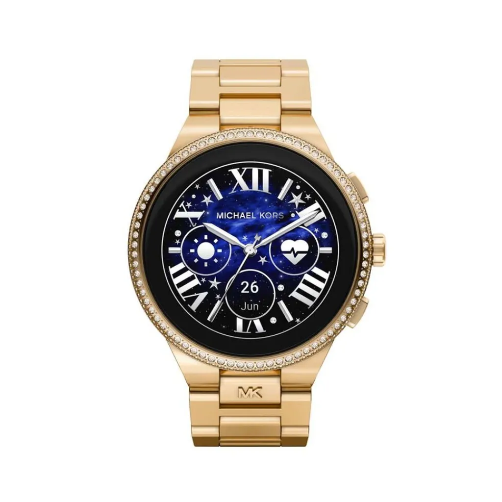 MICHAEL KORS Montre Connectée Gen 6 Camille cadran argent fond personnalisable bracelet acier argenté Hot