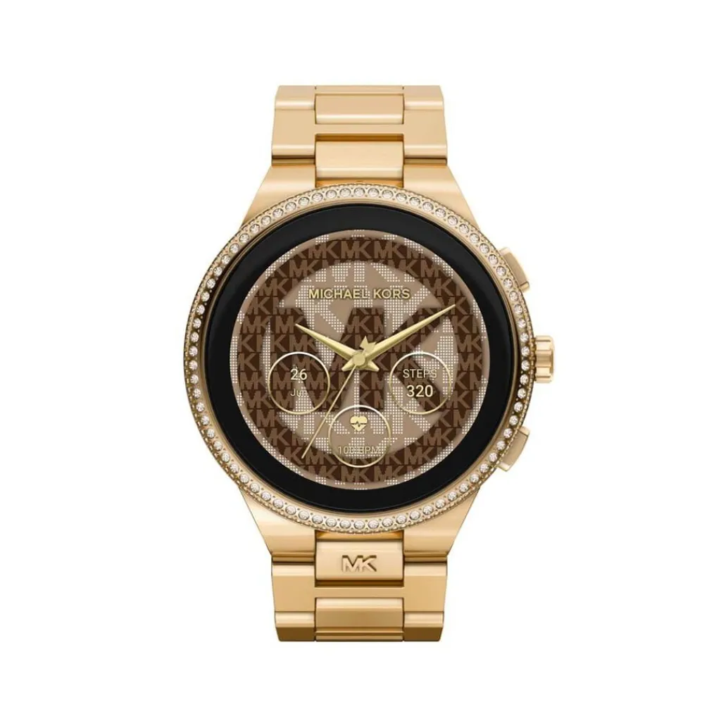 MICHAEL KORS Montre Connectée Gen 6 Camille cadran argent fond personnalisable bracelet acier argenté Hot
