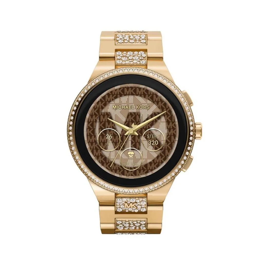 MICHAEL KORS Montre Connectée Gen 6 Camille cadran doré fond personnalisable bracelet acier doré Best
