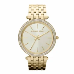 MICHAEL KORS Montre Darci Champagne cadran doré fond champagne bracelet acier doré Hot