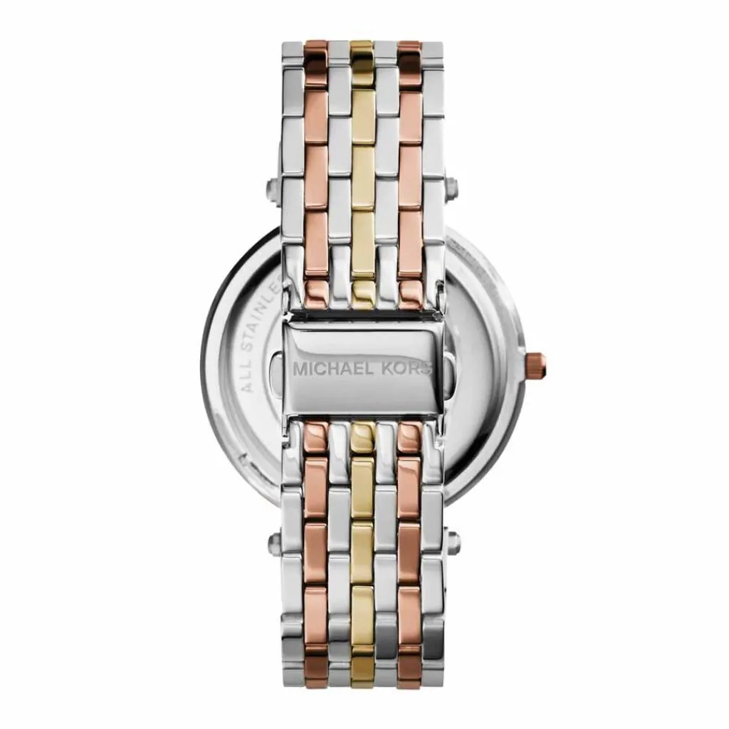 MICHAEL KORS Montre Darci Argent cadran bicolore fond argenté bracelet acier argenté Discount