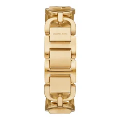 MICHAEL KORS Montre Empire Doré cadran doré fond doré bracelet acier doré Outlet