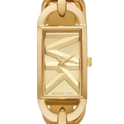 MICHAEL KORS Montre Empire Doré cadran doré fond doré bracelet acier doré Outlet