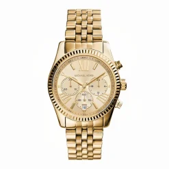 MICHAEL KORS Montre Lexington Doré cadran doré fond doré bracelet acier doré Hot