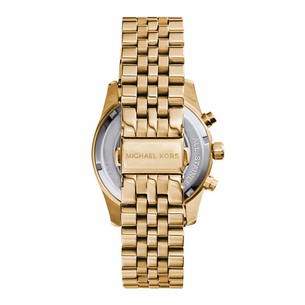 MICHAEL KORS Montre Lexington Doré cadran doré fond doré bracelet acier doré Hot