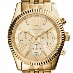 MICHAEL KORS Montre Lexington Doré cadran doré fond doré bracelet acier doré Hot