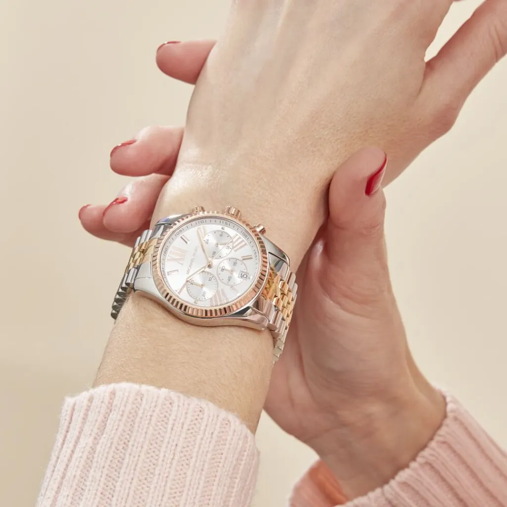 MICHAEL KORS Montre Lexington Bicolore Hot