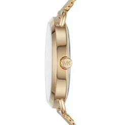 MICHAEL KORS Montre Portia Champagne cadran doré fond champagne bracelet acier doré Outlet