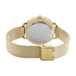 MICHAEL KORS Montre Portia Champagne cadran doré fond champagne bracelet acier doré Outlet