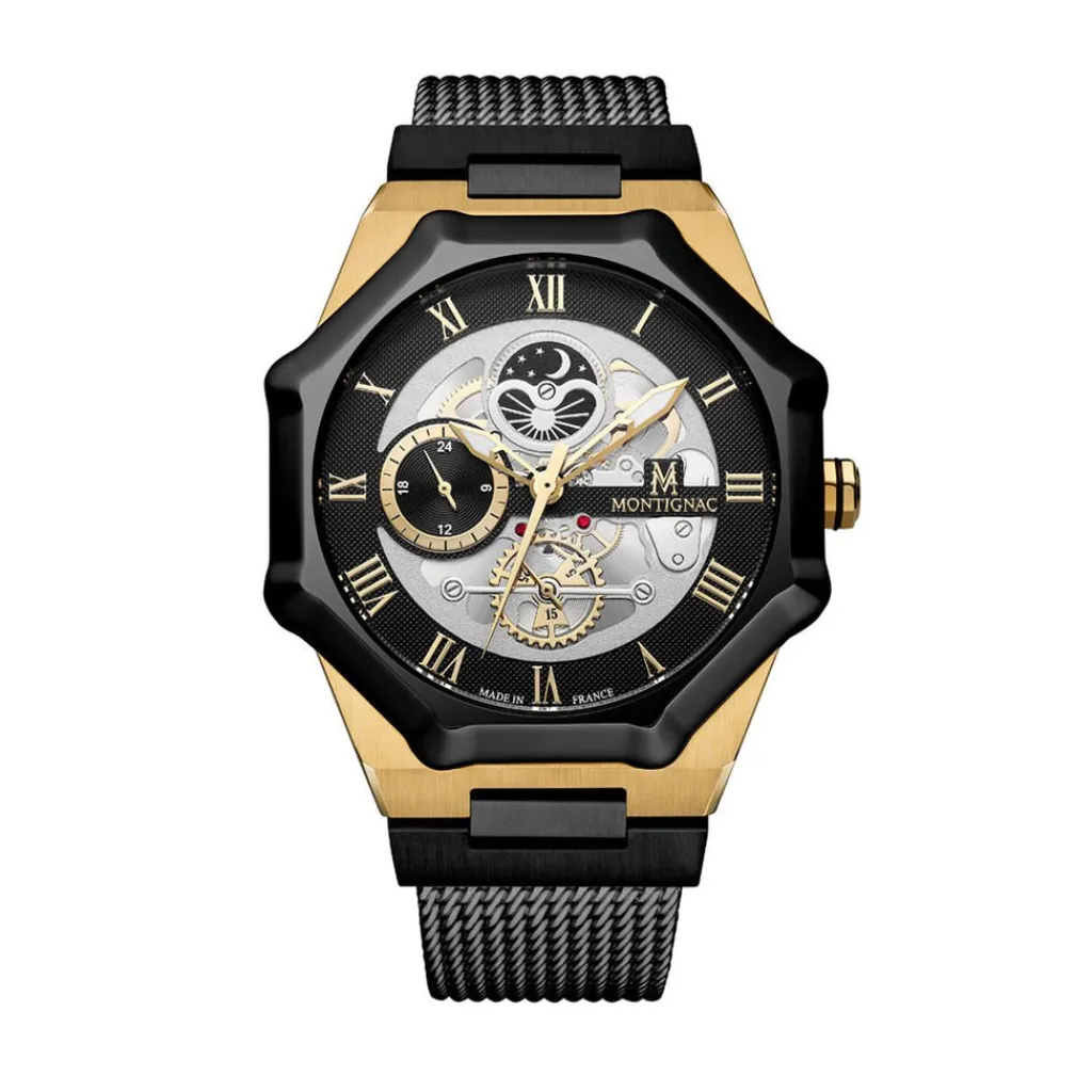 MONTIGNAC Montre Octagon Argenté Best