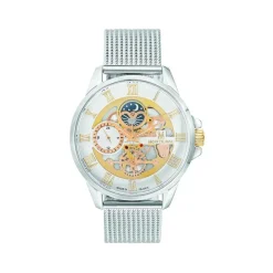 MONTIGNAC Montre Round Argenté cadran argenté fond argenté bracelet acier argenté Discount