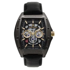 MONTIGNAC Montre Tonneau Noir Best