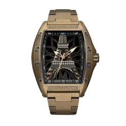 MONTIGNAC Montre Tonneau Noir Sale