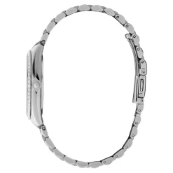 OLIVIA BURTON Montre Bejewelled Rose cadran argenté fond rose bracelet acier argenté Clearance