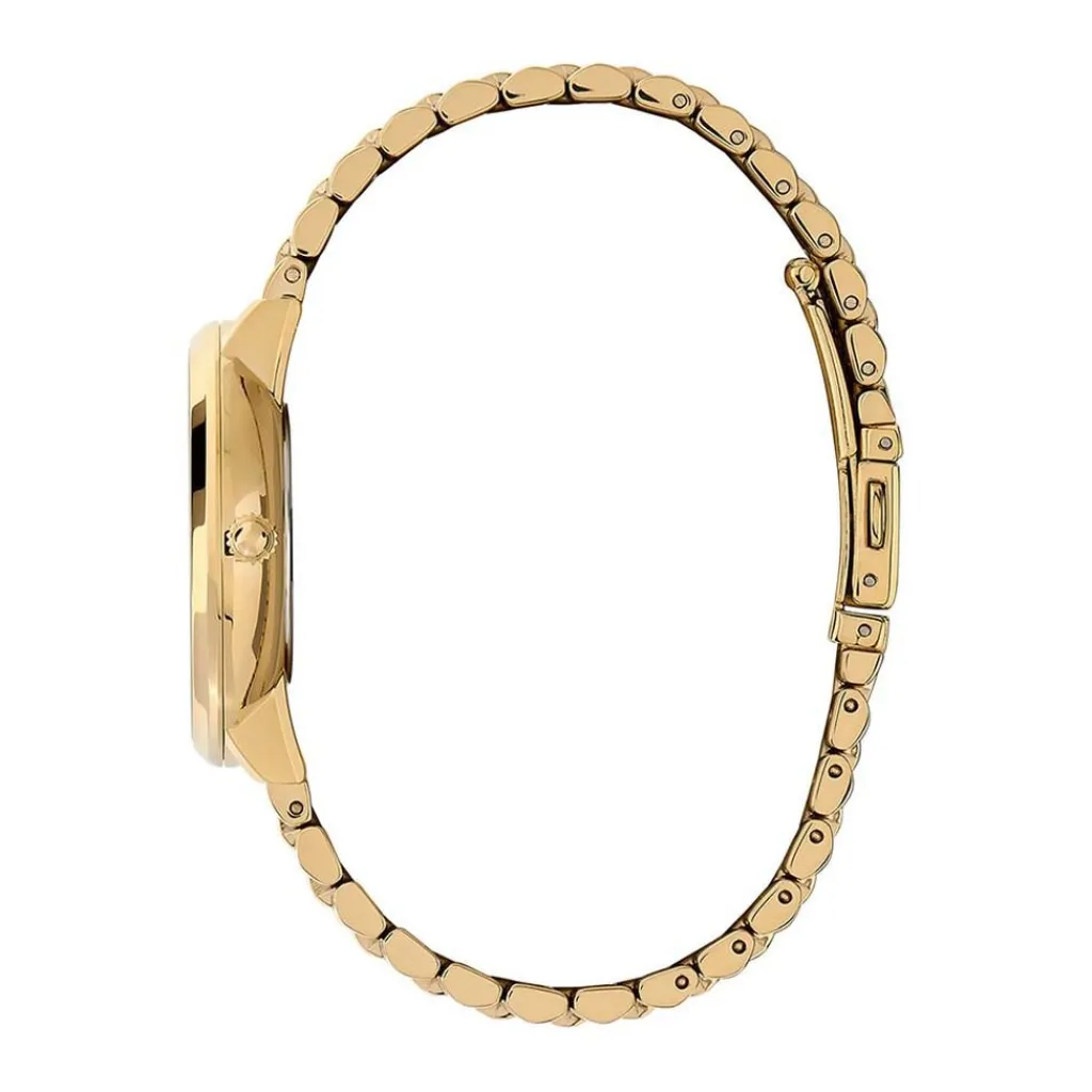 OLIVIA BURTON Montre Celestial Nova Marron cadran doré fond marron bracelet acier doré